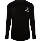River Island T-shirt « R96 » Ajusté Noir à Manches Longues