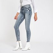 River Island Amelie - Jean Skinny Bleu Orné De Sequins