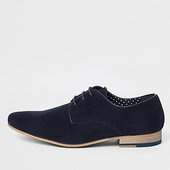 River Island Chaussures Derby Bleu Marine à Lacets