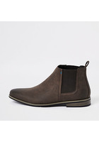 River Island Bottines Chelsea Marron