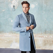 River Island Olly Murs - Manteau Bleu