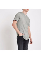 River Island Only & Sons - T-shirt Gris Texturé