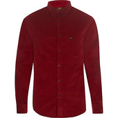 River Island Lee - Chemise En Velours Côtelé Rouge à Manches Longues