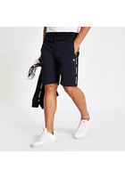 River Island Gola - Short Bleu Marine à Bande Latérale