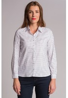 Chemise à Pois Bleu Femme Taille 7 - Scottage