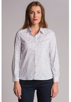 Chemise à Pois Bleu Femme Taille 4 - Scottage