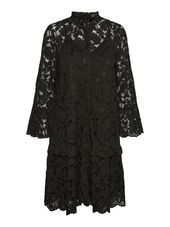 Vero Moda Dentelle Robe Mi-longue Women Black