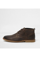 River Island Chukkas En Cuir Marron