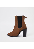 River Island Bottines En Daim Marron