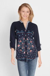 Chemise Brodée Dos Dentelle