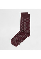 River Island Chaussettes Rouges à Pois