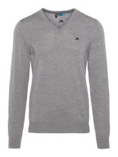 J.lindeberg Lymann Tour Merino Knitted Pullover Men Grey