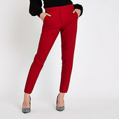 River Island Pantalon Cigarette Rouge