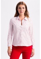 Chemise à Pois Rouge Femme Taille 6 - Scottage