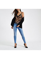 River Island Molly - Jegging Bleu Vif Taille Standard