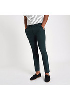 River Island Pantalon Super Skinny Habillé Vert Forêt