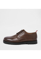 River Island Chaussures En Cuir Marron à Lacets