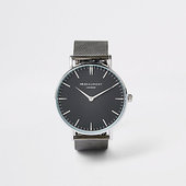 River Island Mr Beaumont - Montre Noire Et Bronze