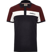 River Island Jack & Jones - Polo Colour Block Bleu Marine