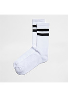 River Island Chaussettes Tubes Rayées Noires Et Blanches