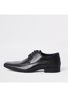 River Island Chaussures Noires Pointues à Lacets