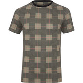 River Island T-shirt Ajusté à Carreaux Marron