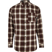 River Island Jack And Jones - Chemise à Carreaux Rouge