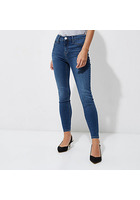 River Island Petite - Molly - Jegging Skinny Bleu Moyen