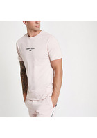 River Island T-shirt « Carpe Diem » Slim Rose