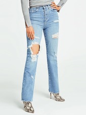 Jean Taille Haute Abrasions