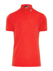 J.lindeberg Tour Tech Reg Tx Jersey Polo Shirt Men Red