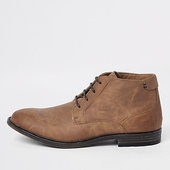 River Island Bottines Chukka Marron à Lacets