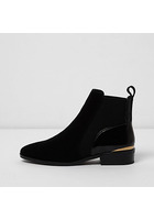 River Island Bottines Chelsea En Daim Noir